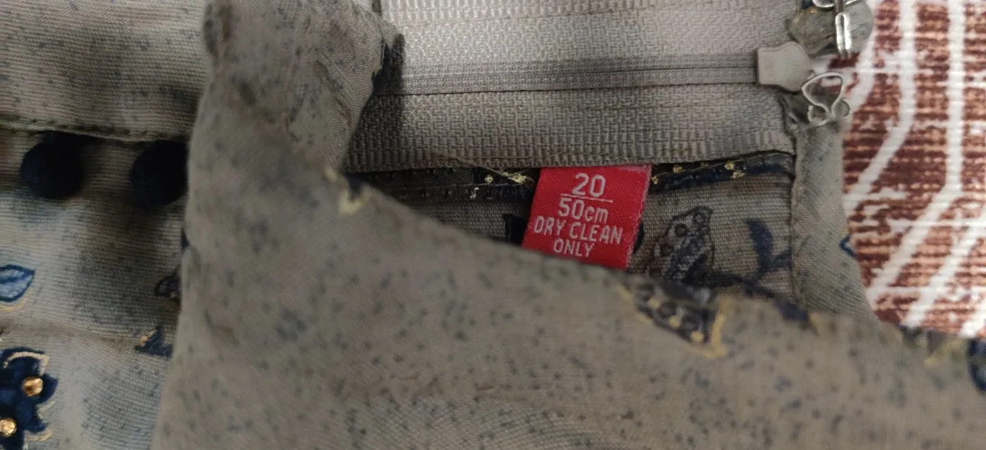 Grey & Blue Floral Indian Dress - Size 20 image indicator(2)