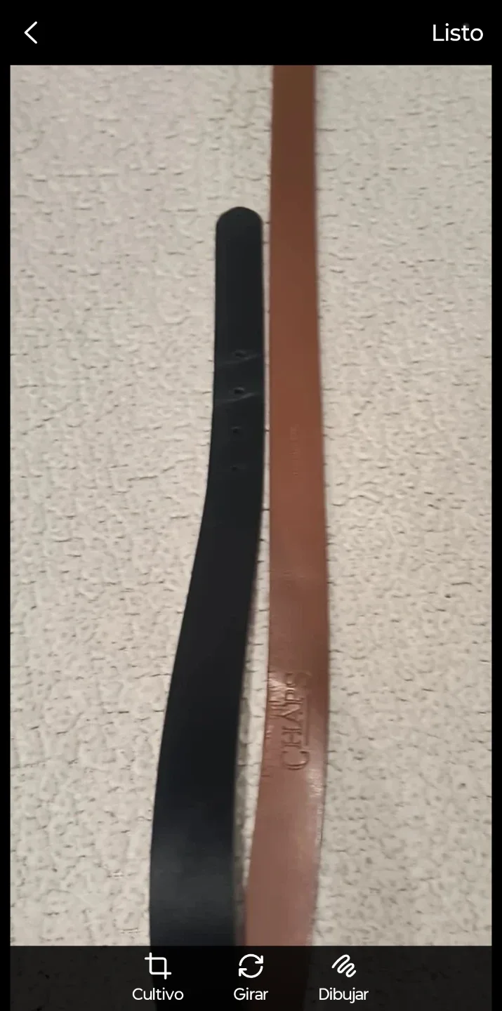 Chaps Brown & Black Leather Belts XL image indicator(4)