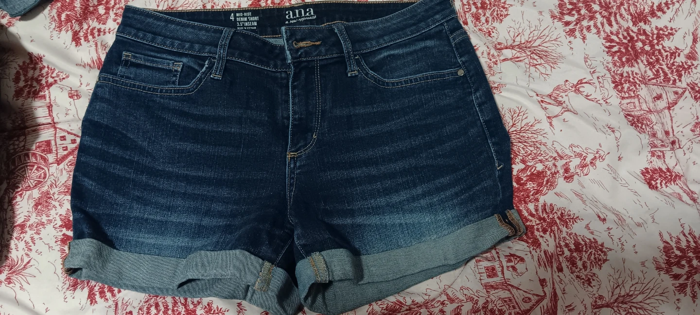 ANA Mid-Rise Denim Shorts - Size 4 - photo 2