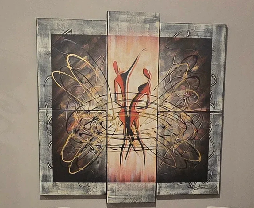 Abstract 5-Panel Wall Art, 43.25"x43.25" image indicator(2)