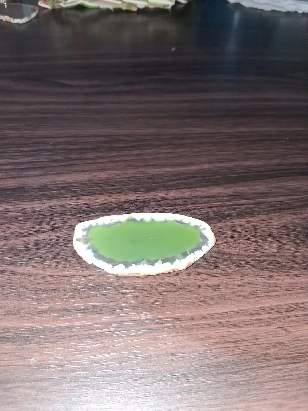 Green Chalcedony Stone Approx 2 Inches by 1 Inch image indicator(2)