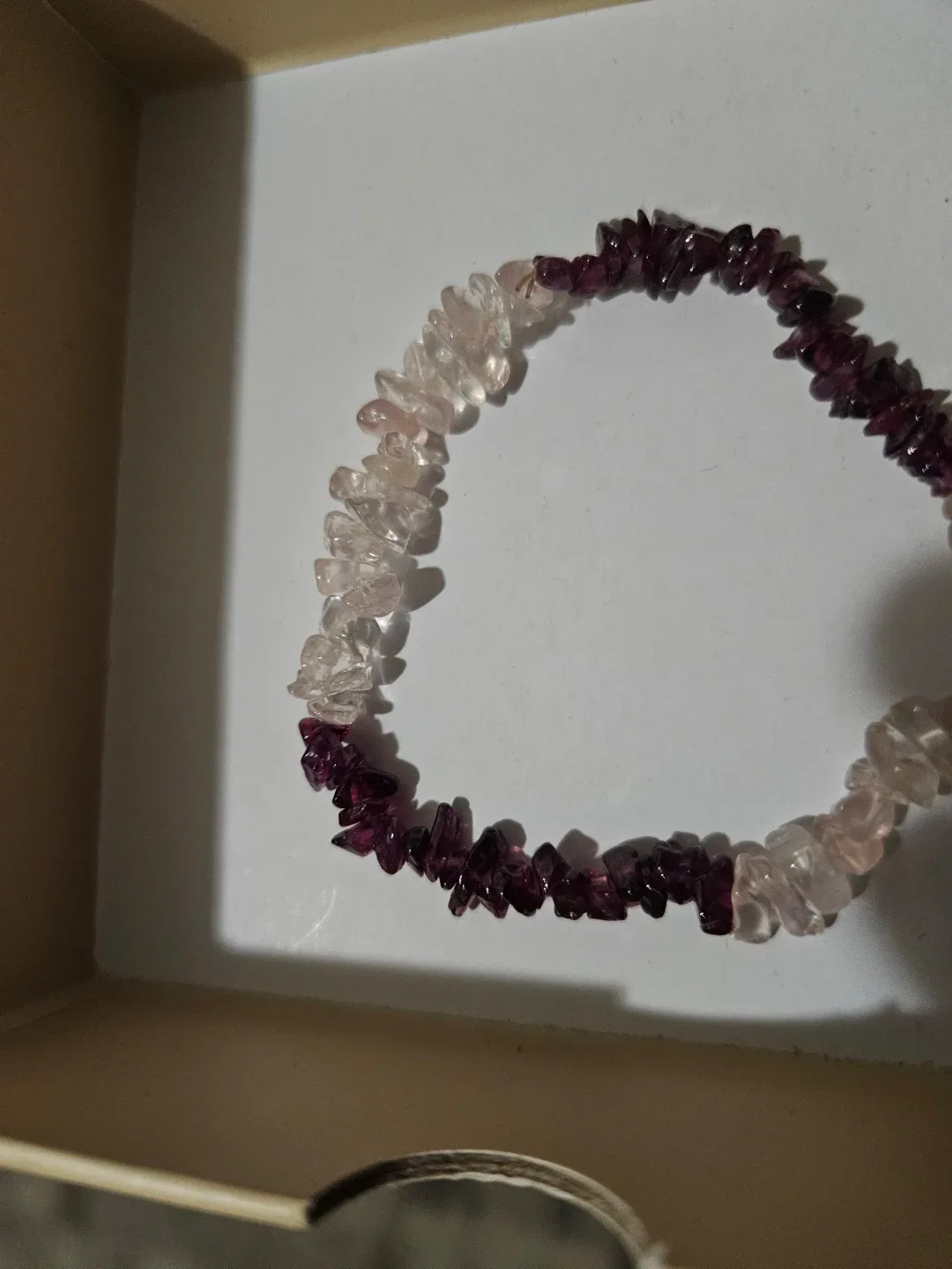 Set of two gemstone bracelets. image indicator(2)