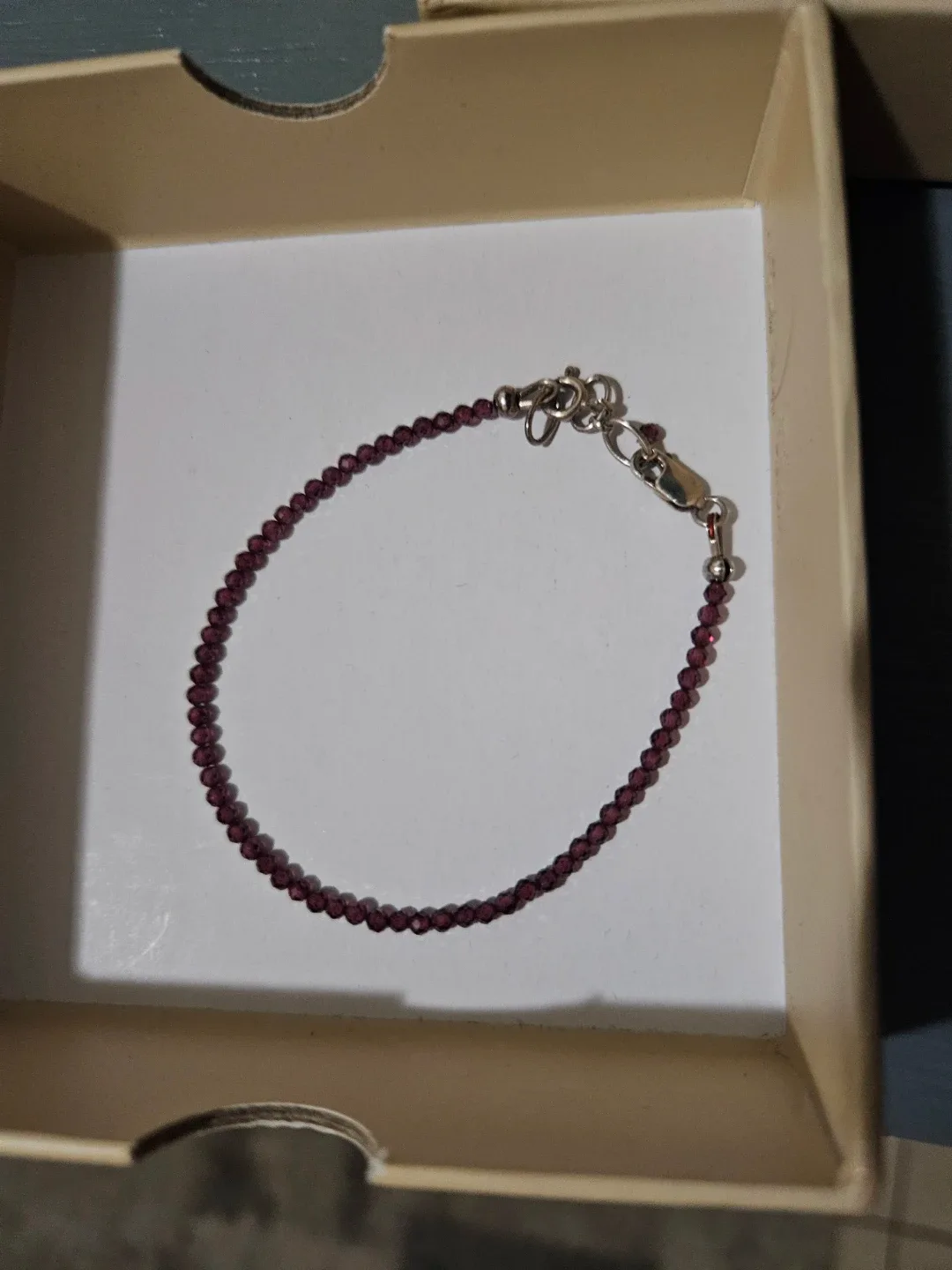 Set of two gemstone bracelets. image indicator(4)