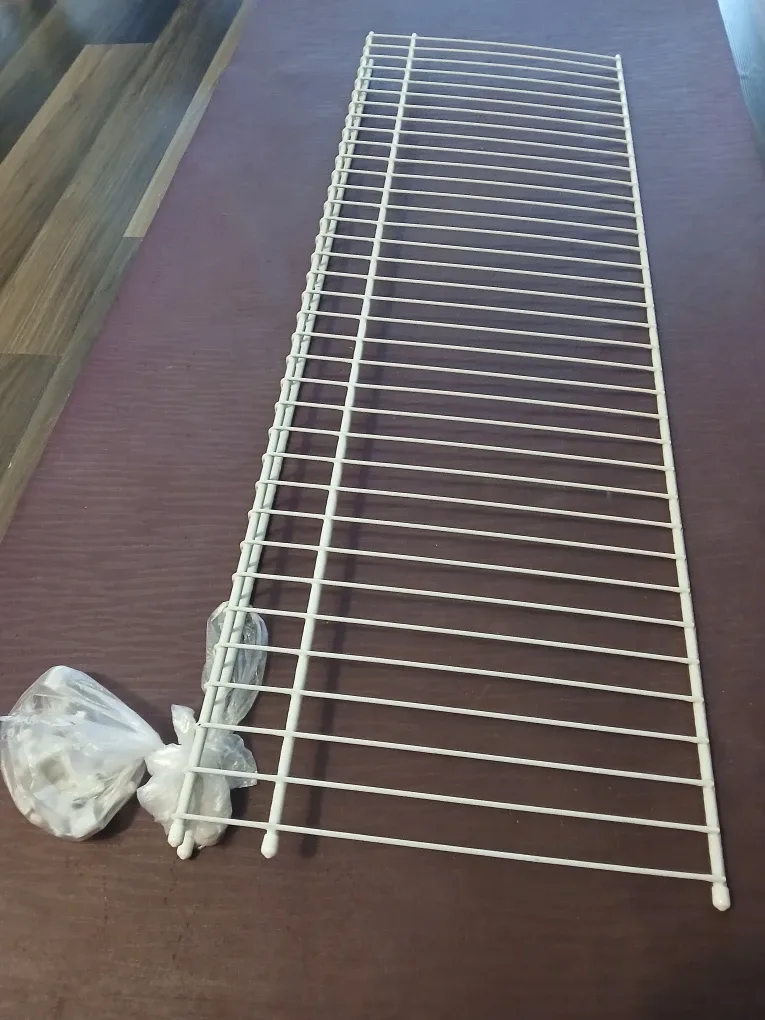 White Wire Shelf with Hardware