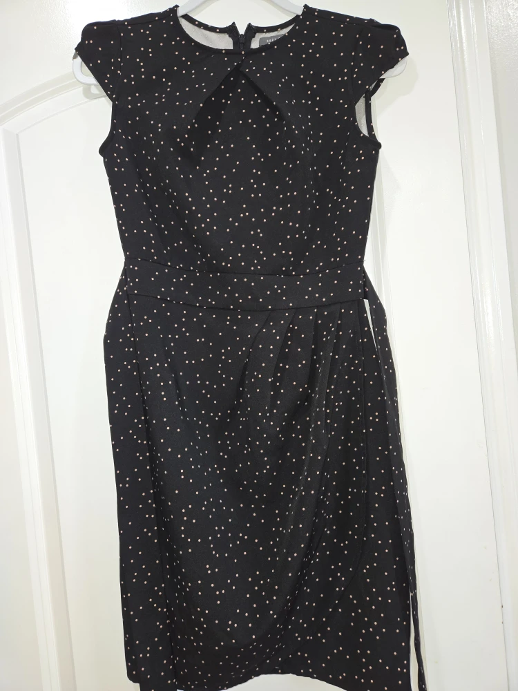 Suzy Shier Black Polka Dot Dress - Size XS