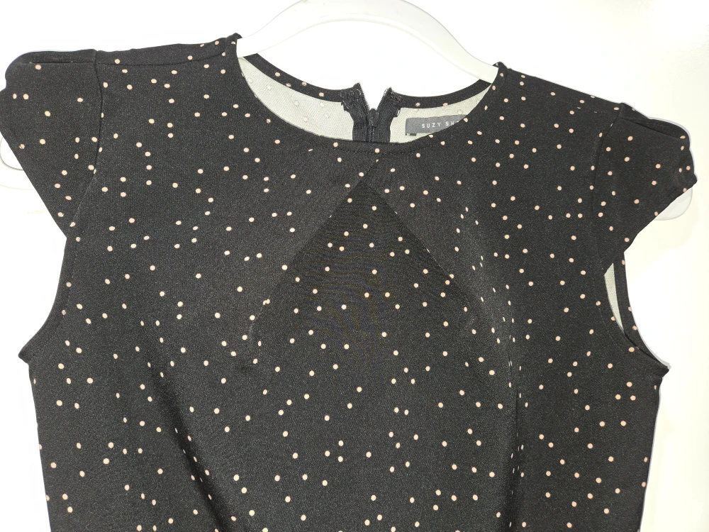 Suzy Shier Black Polka Dot Dress - Size XS - photo 3
