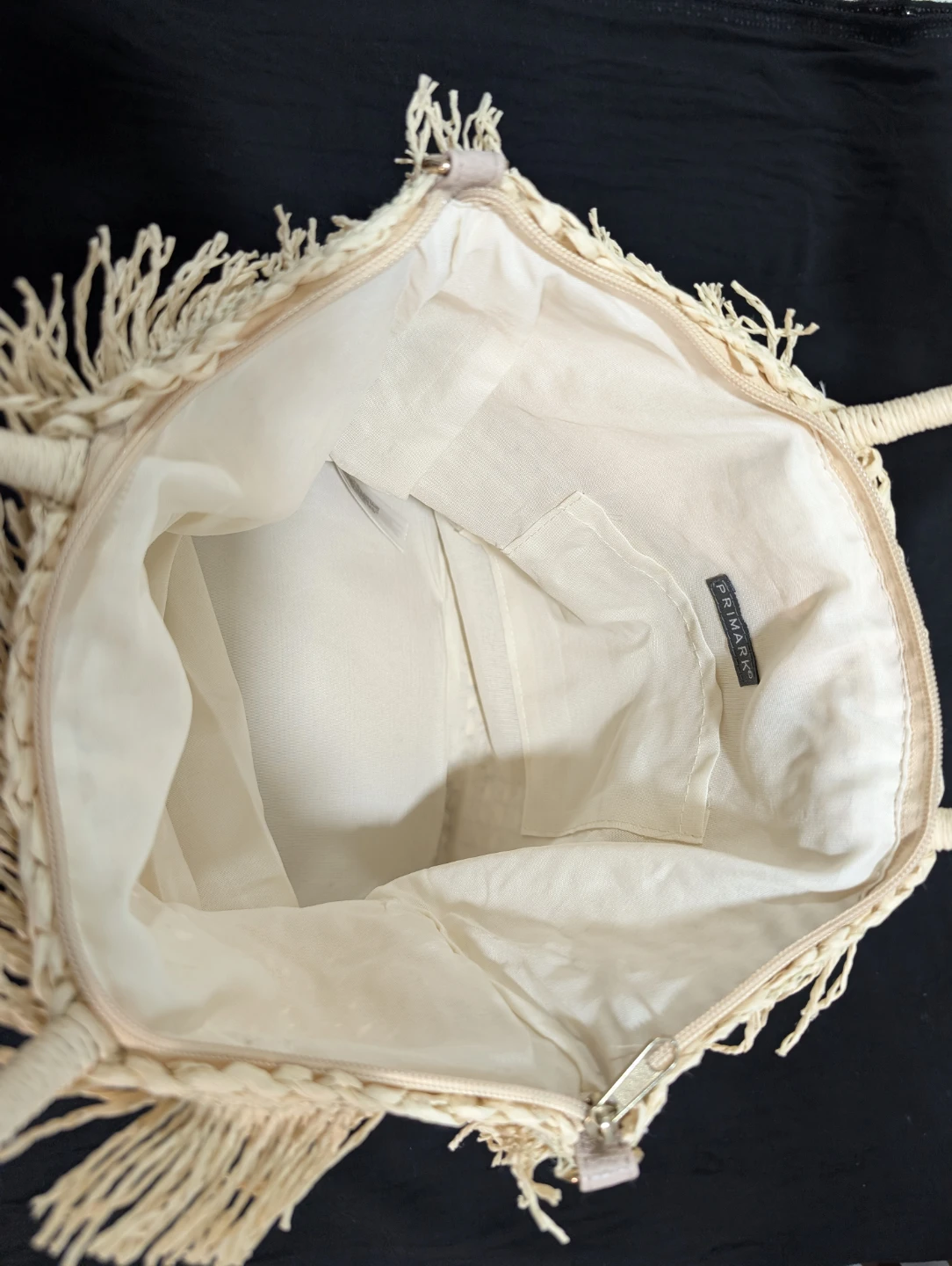 Primark Beach Bag/Tote with Detachable Long Strap - Beige - photo 3
