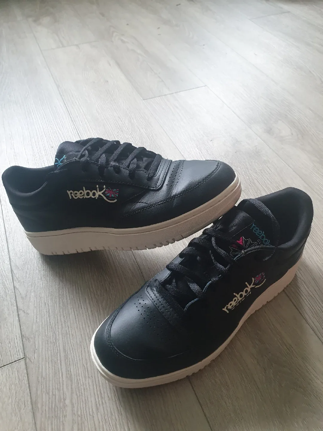 Reebok Club Sneakers - Black, Size 10