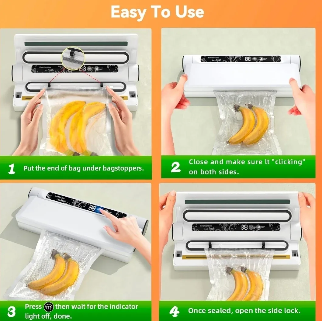 Vacuum Sealer - Keep Food Fresh! image indicator(6)
