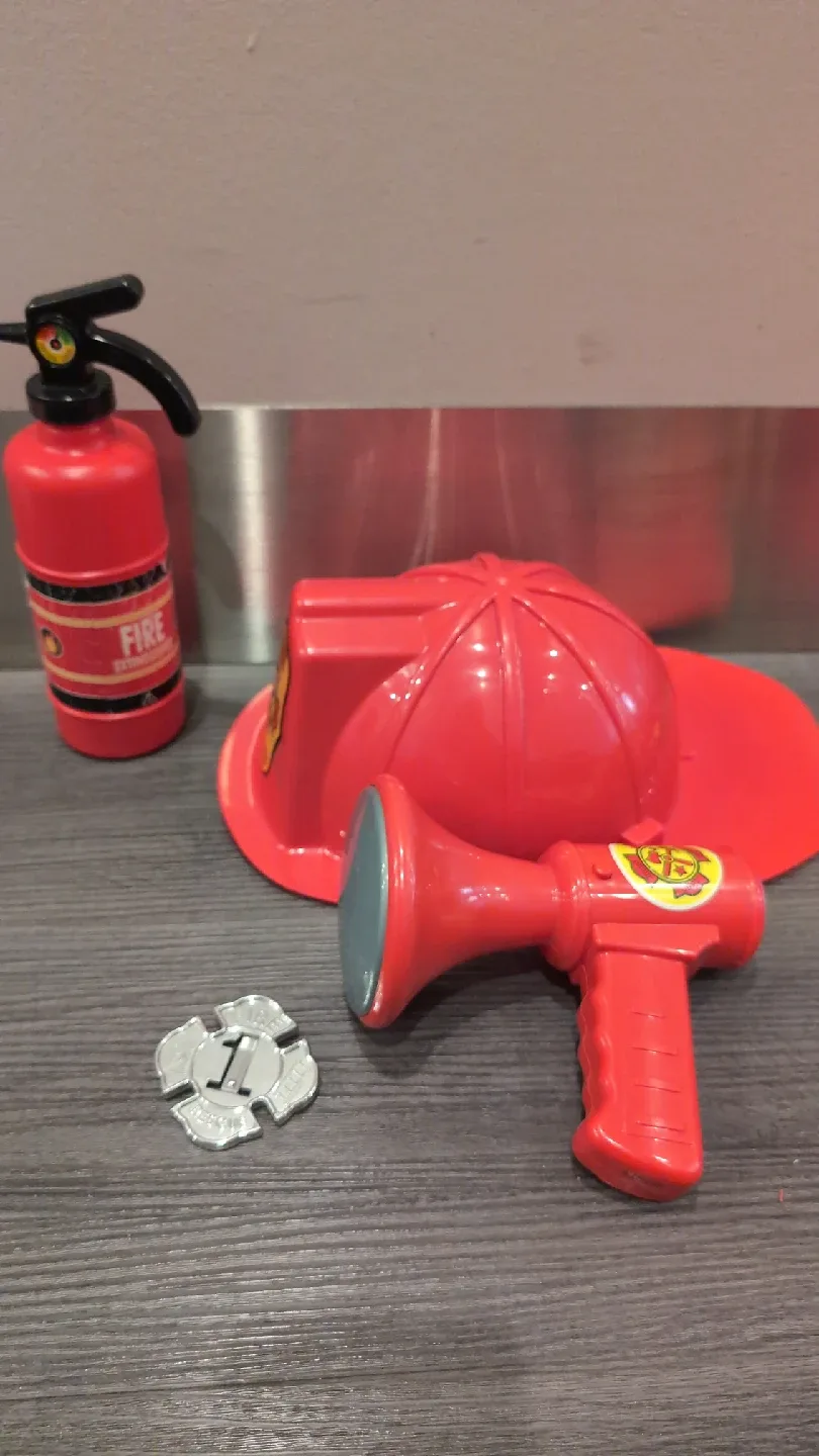 Firefighter Costume & Tonka Firetruck image indicator(4)