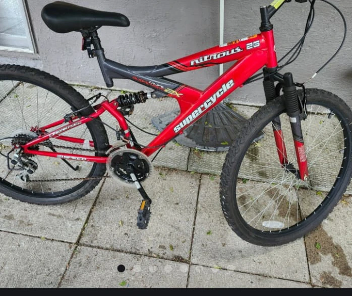 Super cycle dual suspension nitrous bike some wiggle room