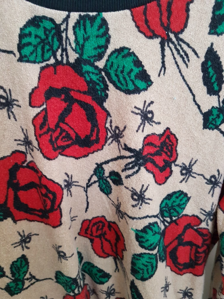 TITICACA Floral Print Sweater S/M - photo 3