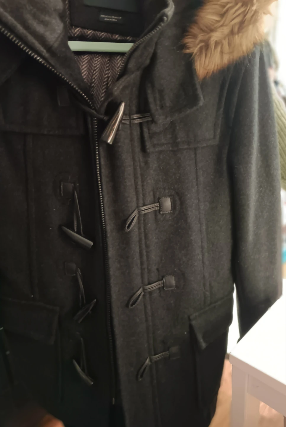 Zara Man Gray Duffle Coat