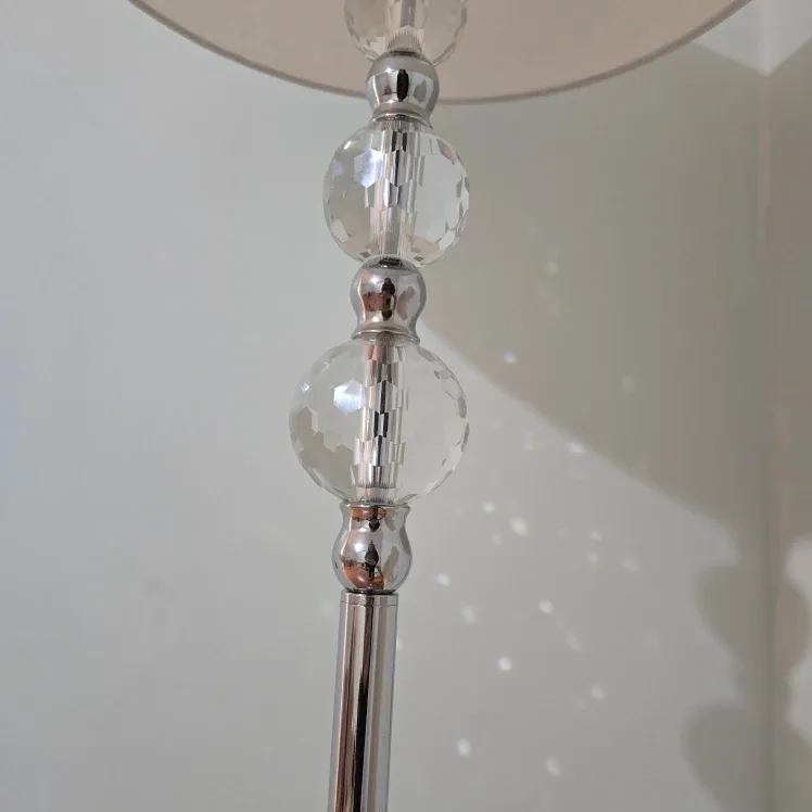 Chrome Floor Lamp with Crystal Accents image indicator(2)