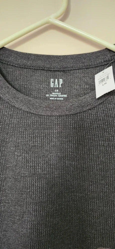 New GAP L/G Waffle Knit Long Sleeve Shirt image indicator(2)