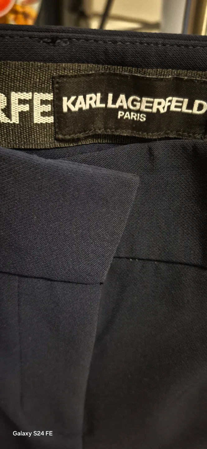 Ladies  navy blue  trousers image indicator(6)