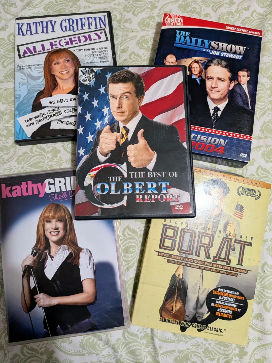 Comedy DVD Bundle - Kathy Griffin, Colbert, Daily Show, Borat image indicator(2)