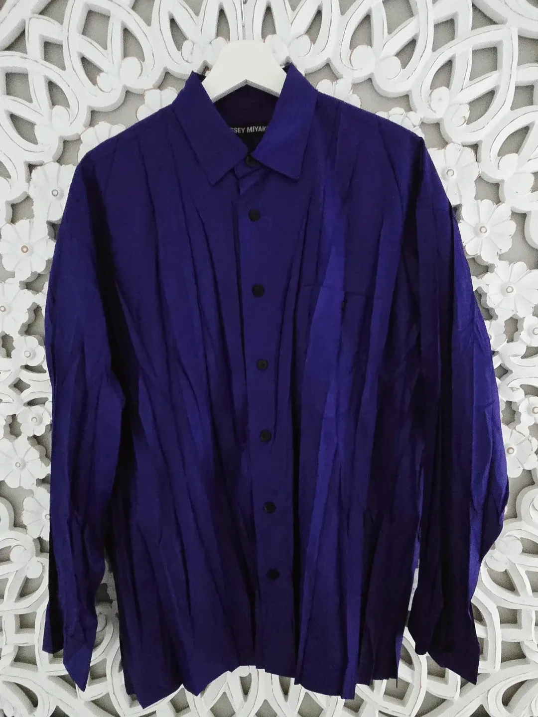 Issey Miyake Purple Button-Down Shirt - Size 2