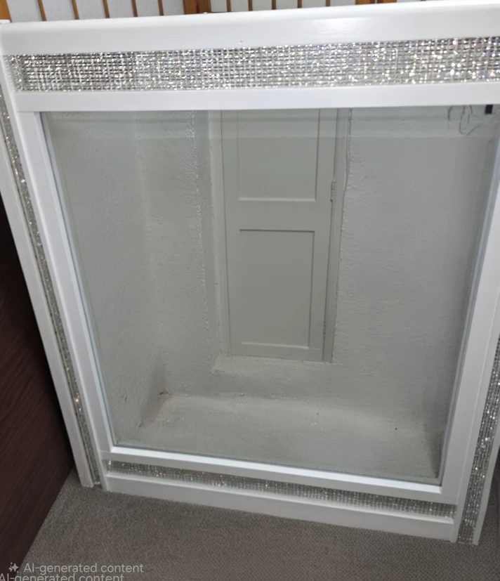 BEST OFFER!!!!!Glamorous Mirror, White, 40x46 inch