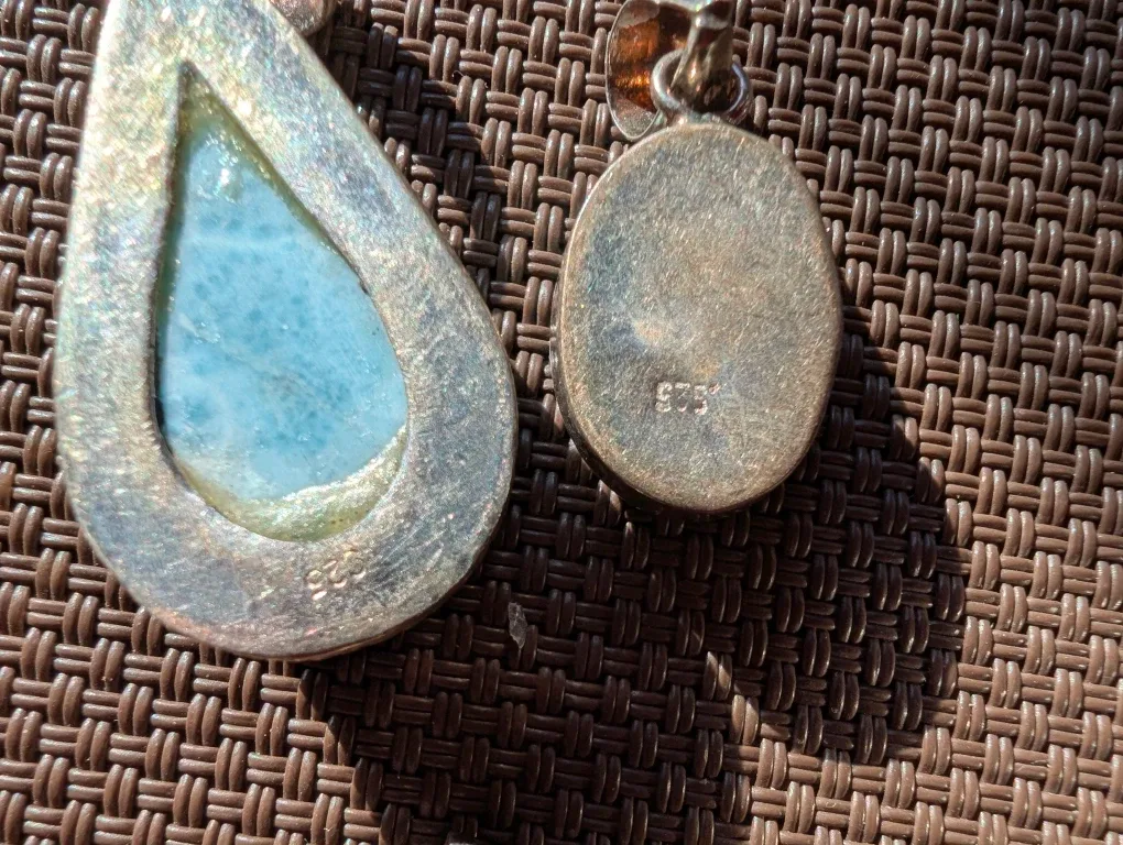 Larimar Sterling Silver Pendants image indicator(2)