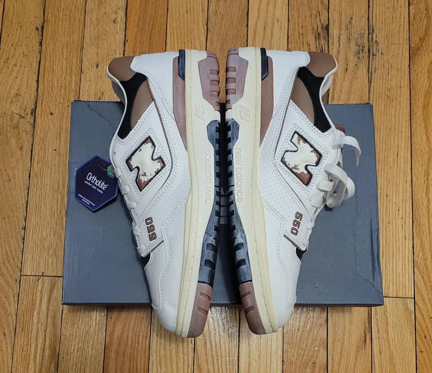 New Balance 550 White Brown size 11 image indicator(4)