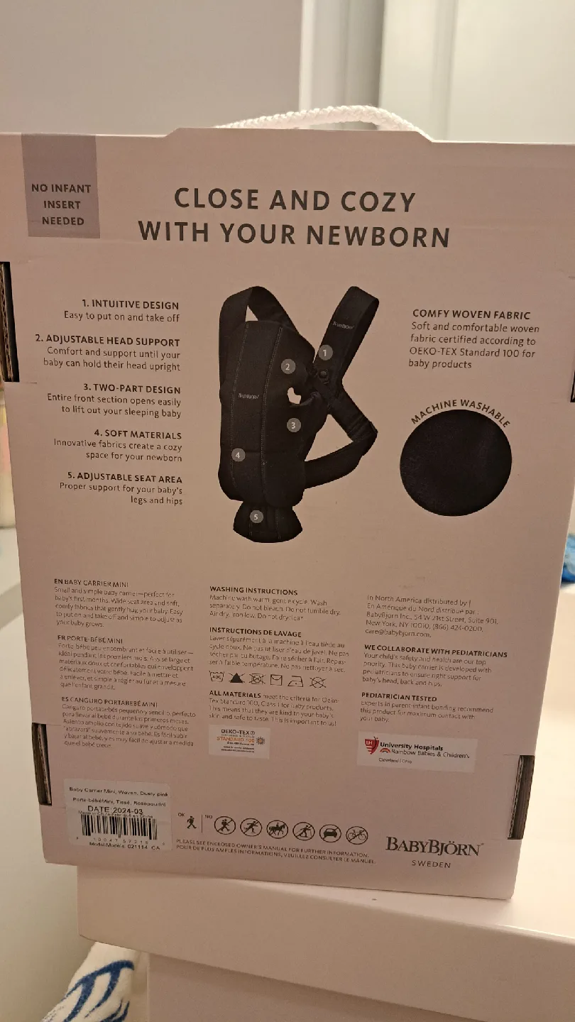 BabyBjörn Baby Carrier Mini - Dusty Pink image indicator(5)