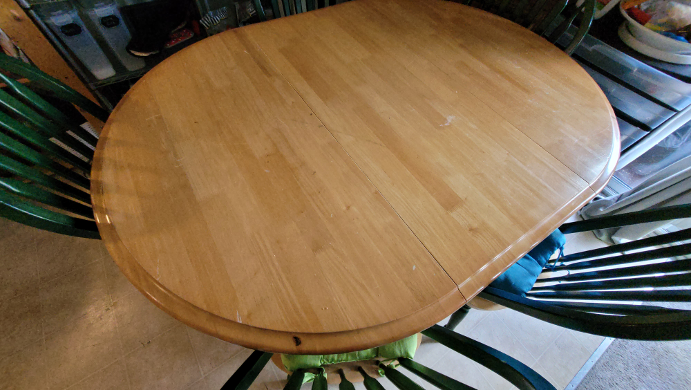 Round / Oval Wooden Dining Table with 5 Chairs