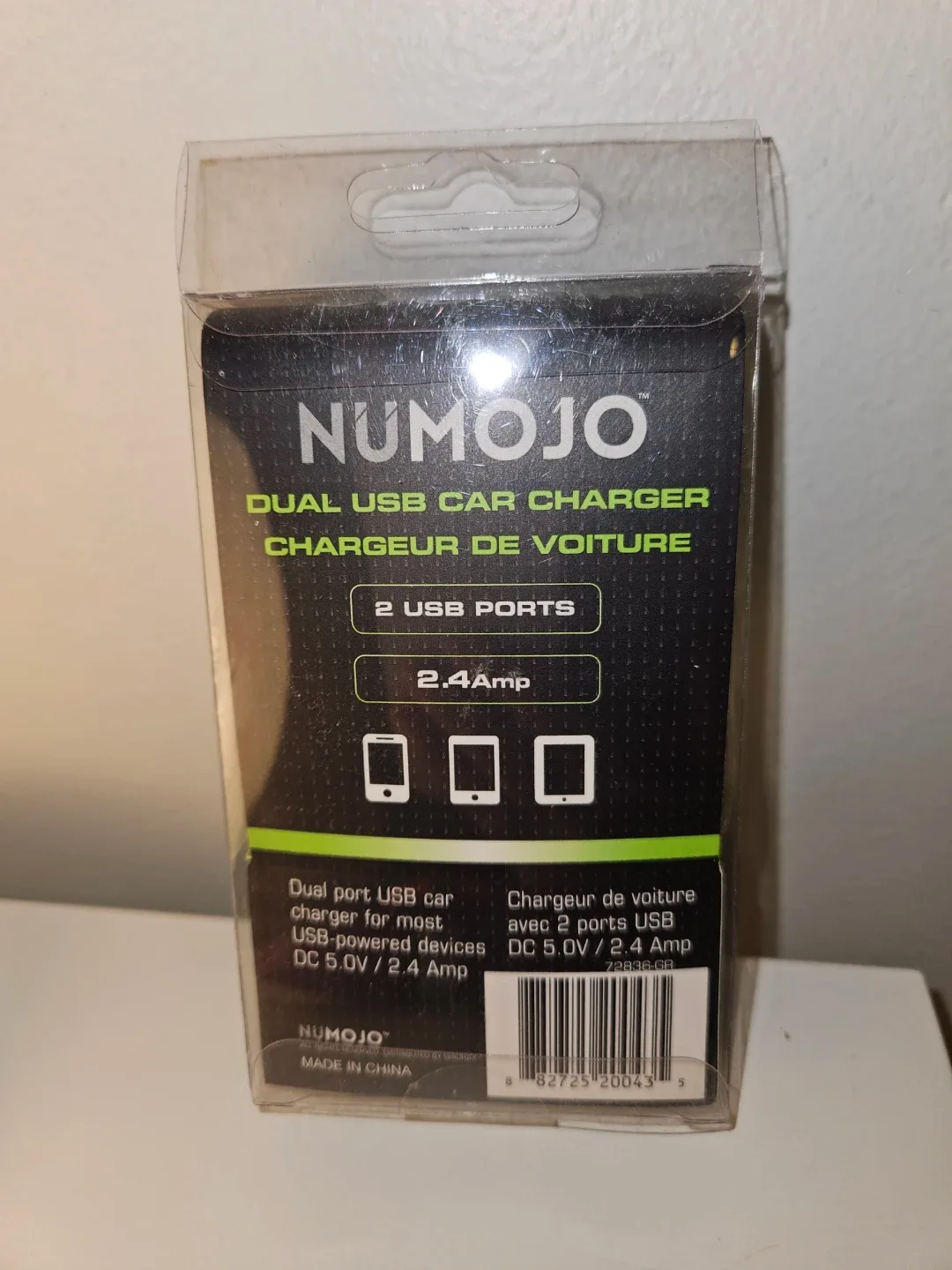 New Dual USB Car Charger & Phone Holder image indicator(2)