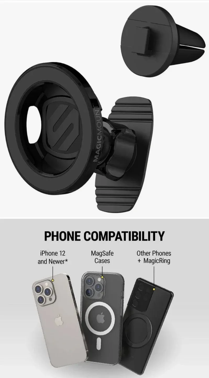 New Dual USB Car Charger & Phone Holder image indicator(8)