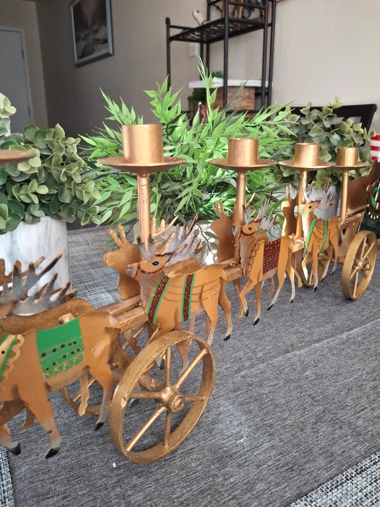 Reindeer Metal Candle Holder image indicator(3)