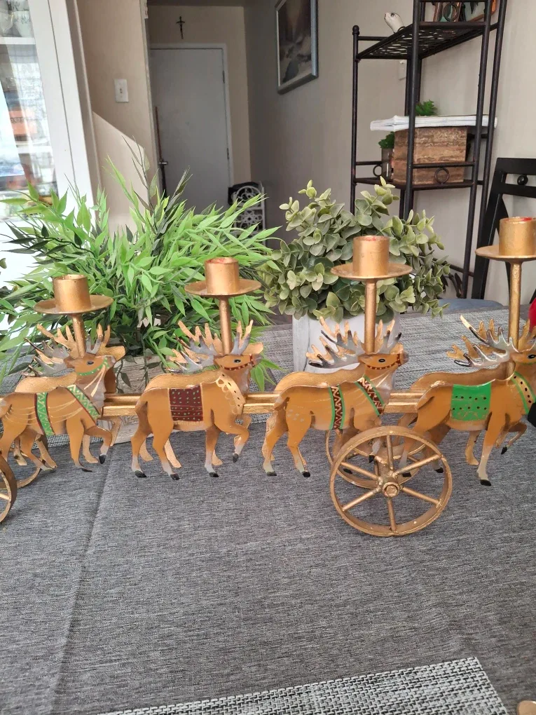 Reindeer Metal Candle Holder image indicator(4)