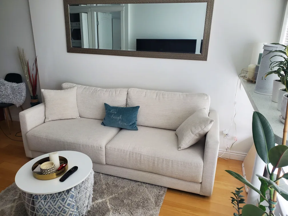 Adly comfortable Beige Sofa