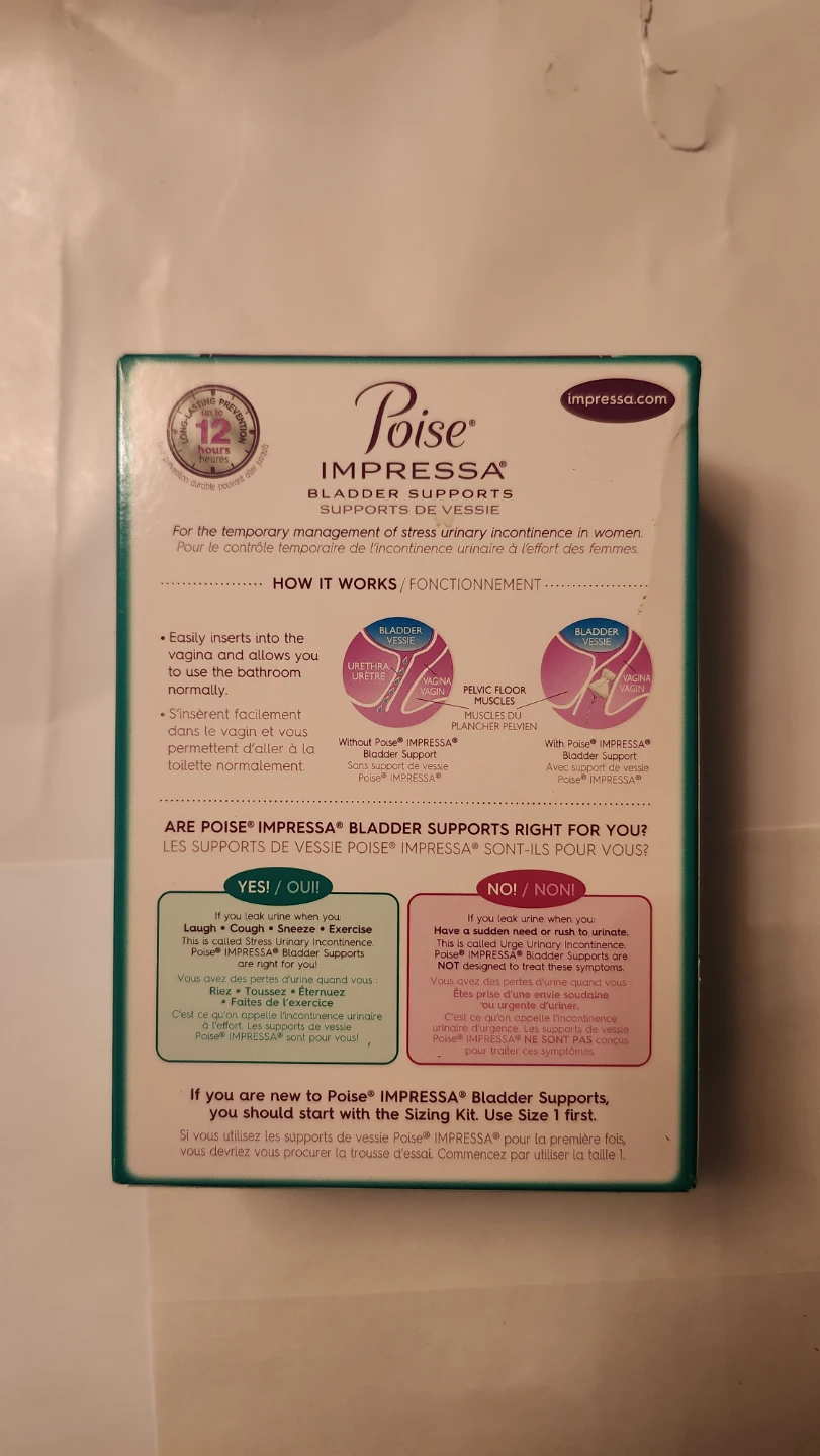 Brand New Poise Impressa Bladder Supports Size 3 - photo 2