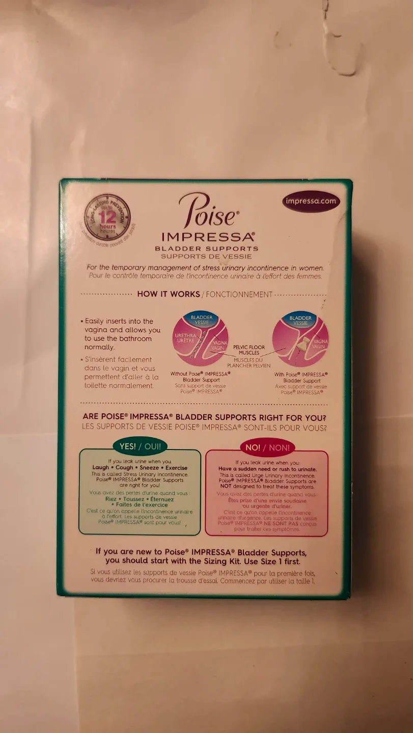 Brand New Poise Impressa Bladder Supports Size 3 image indicator(2)