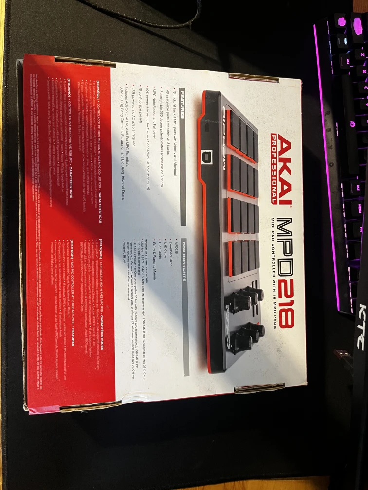Akai Professional MPD218 MIDI Pad Controller - Like New! - photo 2