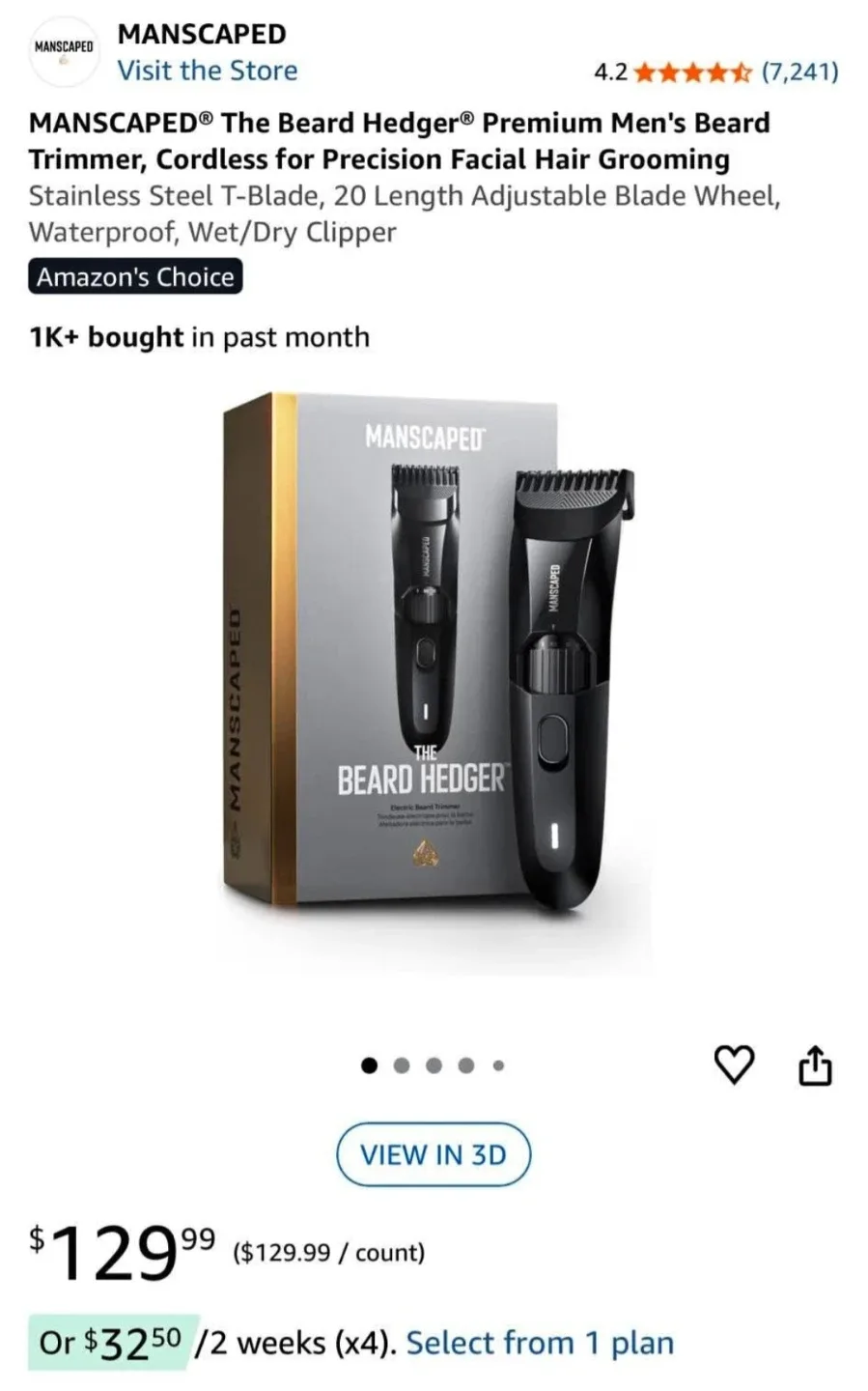 MANSCAPED® The Beard Hedger® -  New