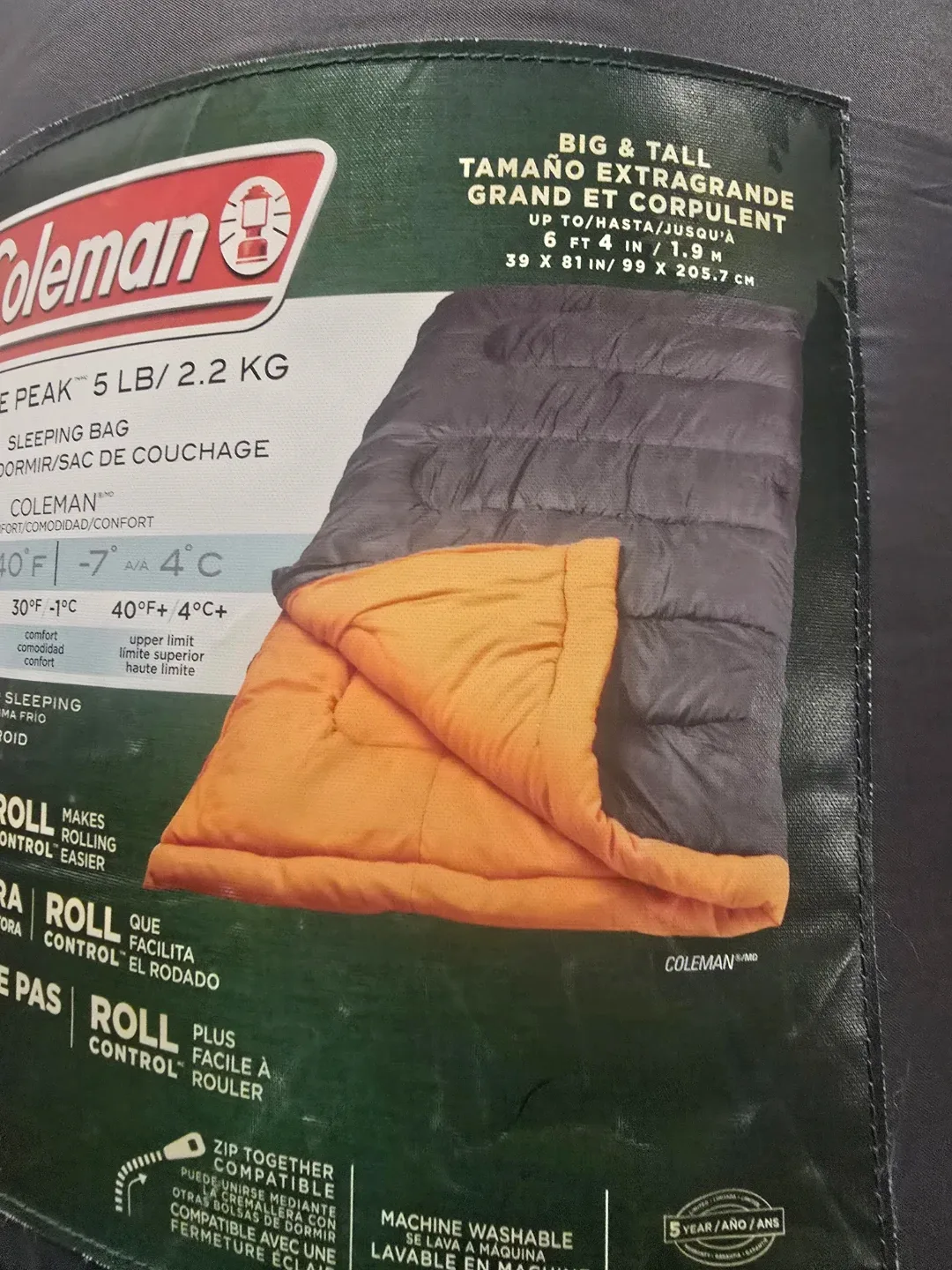 Coleman Granite Peak Sleeping Bag - Big & Tall