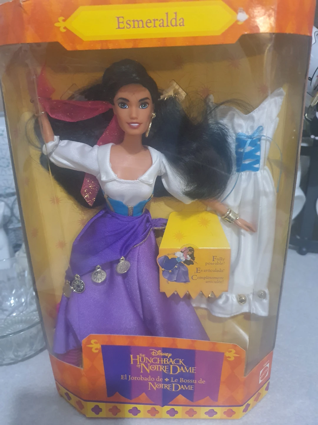 Disney Mattel Dolls - Esmeralda, Pocahontas, Mulan