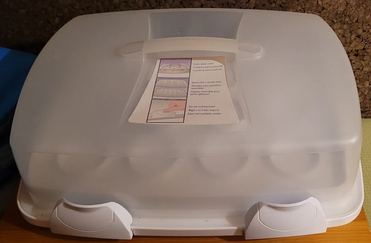 Cake Carrier with Cupcake Tray image indicator(2)