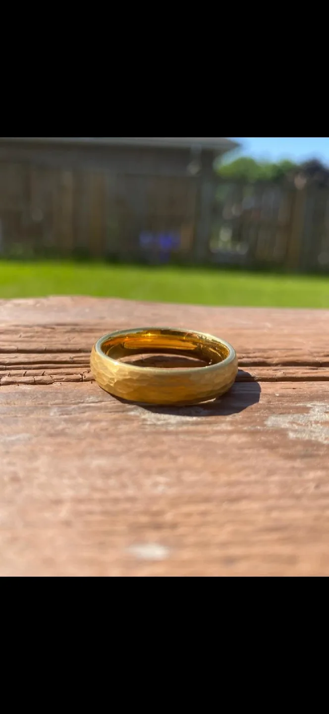 men golden tarnish free ring (comes with ring box) image indicator(6)