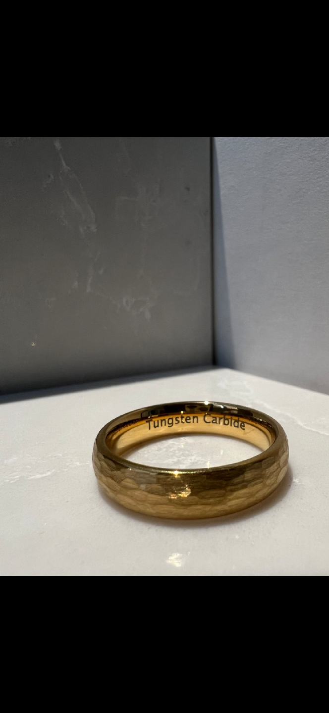 men golden tarnish free ring (comes with ring box) - photo 3