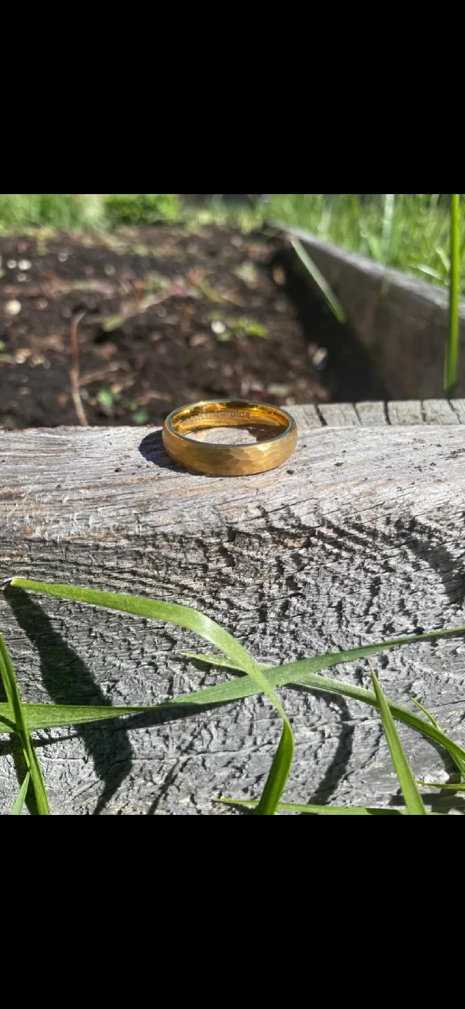 men golden tarnish free ring (comes with ring box) image indicator(9)