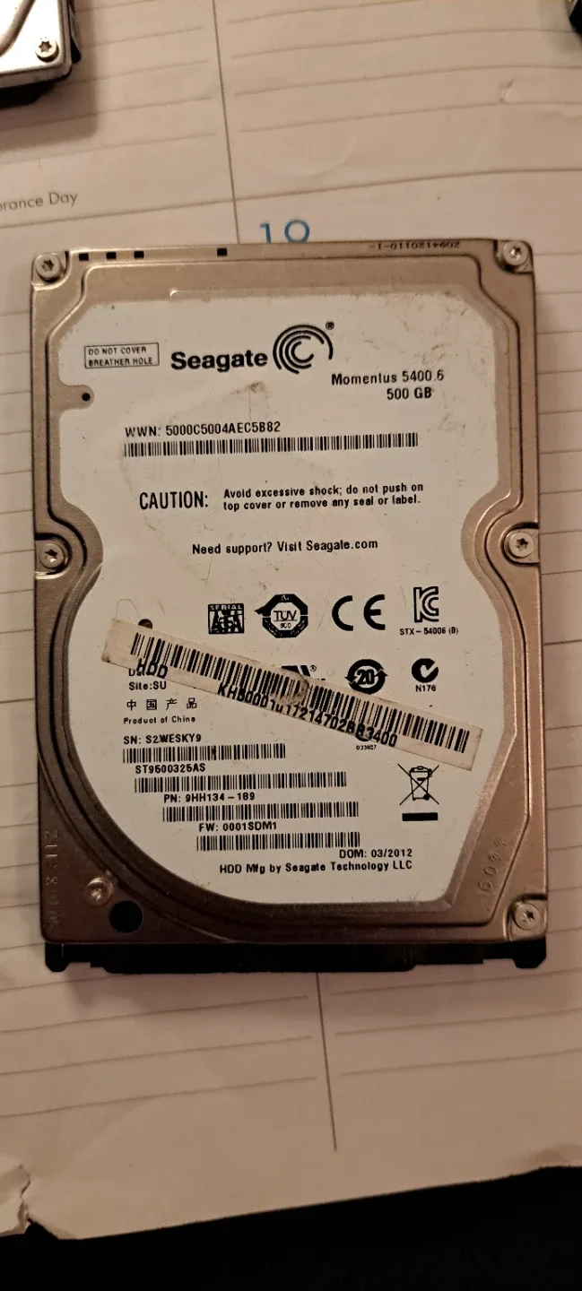 Seagate Momentus 5400.6 500GB HDD