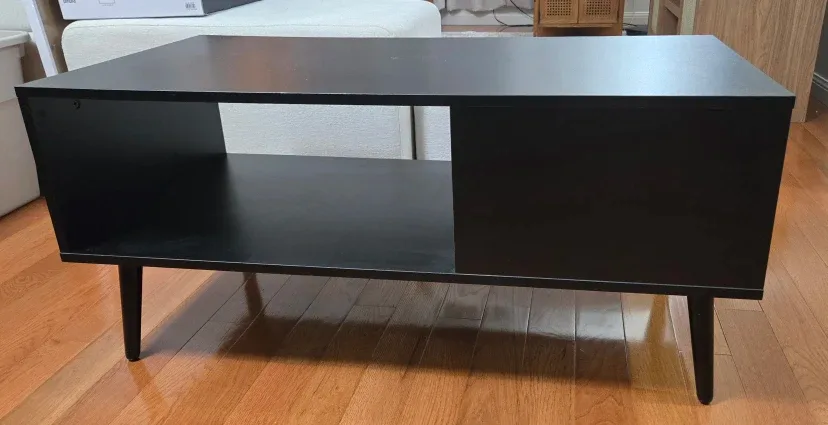 Black Coffee Table with Storage