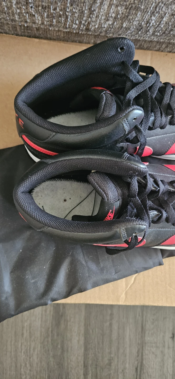 Nike Court Vision Mid Sneakers - Black & Red - photo 3