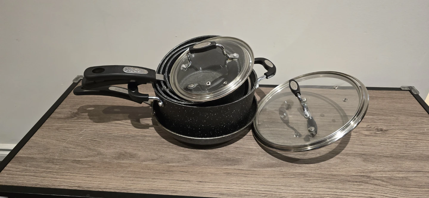 The Rock Speckled Black Cookware Set