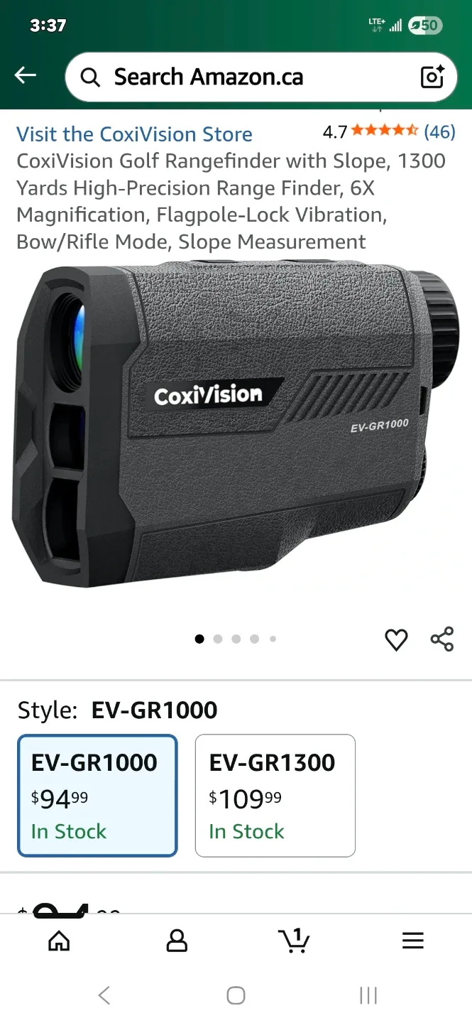 EV-GR1000 2 in 1 Golf/Hunting Rangefinder - NEW image indicator(8)