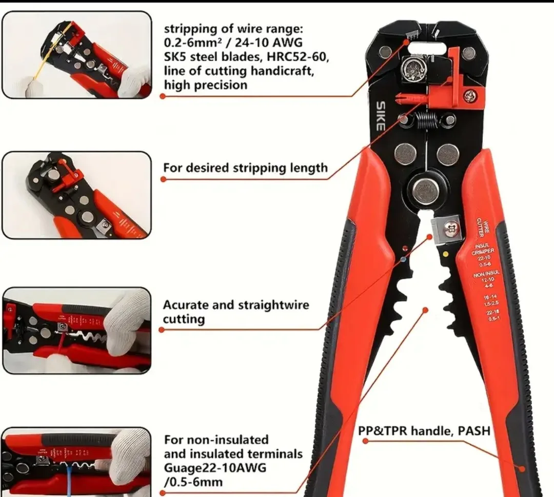 ⚡️Quick Wire Stripper | Automatic Wire Cutter Tool | 🔧 image indicator(7)