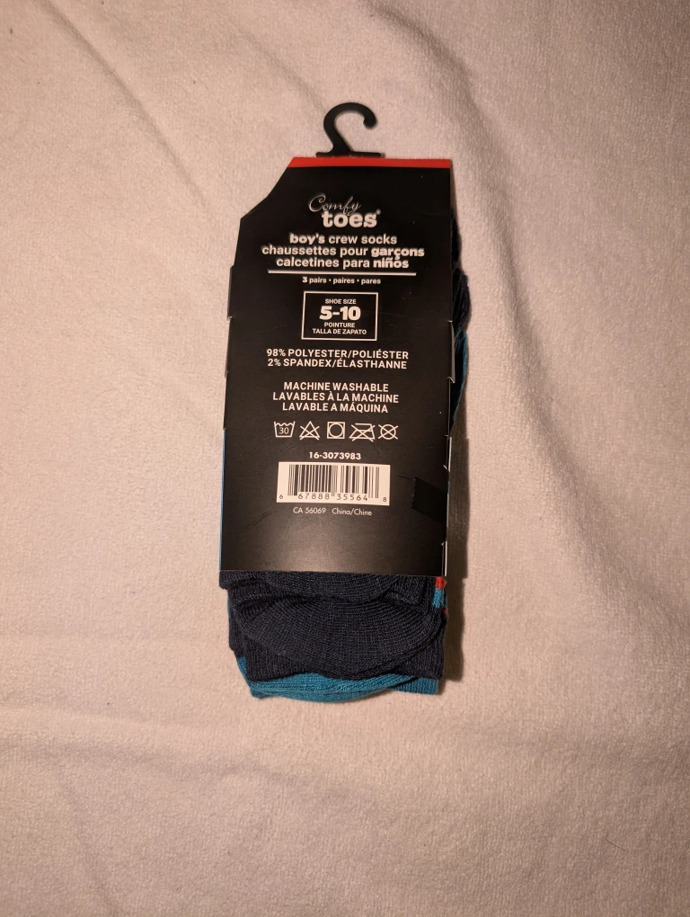 BNWT Boys size 5-10 crew socks - photo 2