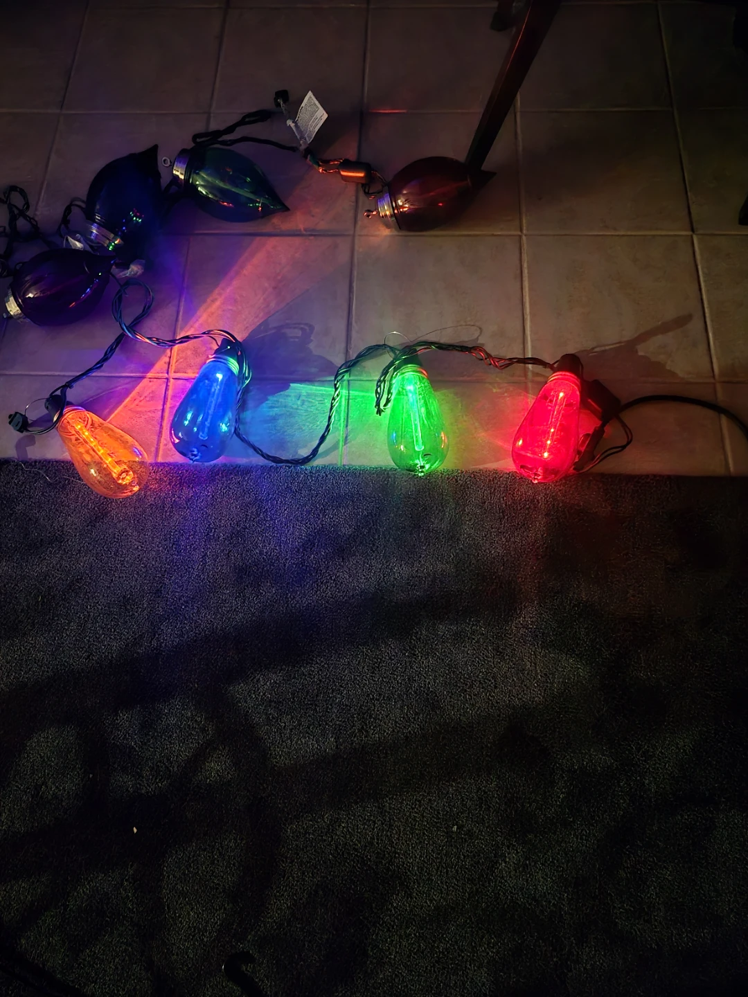 Vintage String of Christmas Lights - photo 2